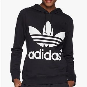 Adidas Trefoil Black Sweatshirt NWT Sz S Classic look